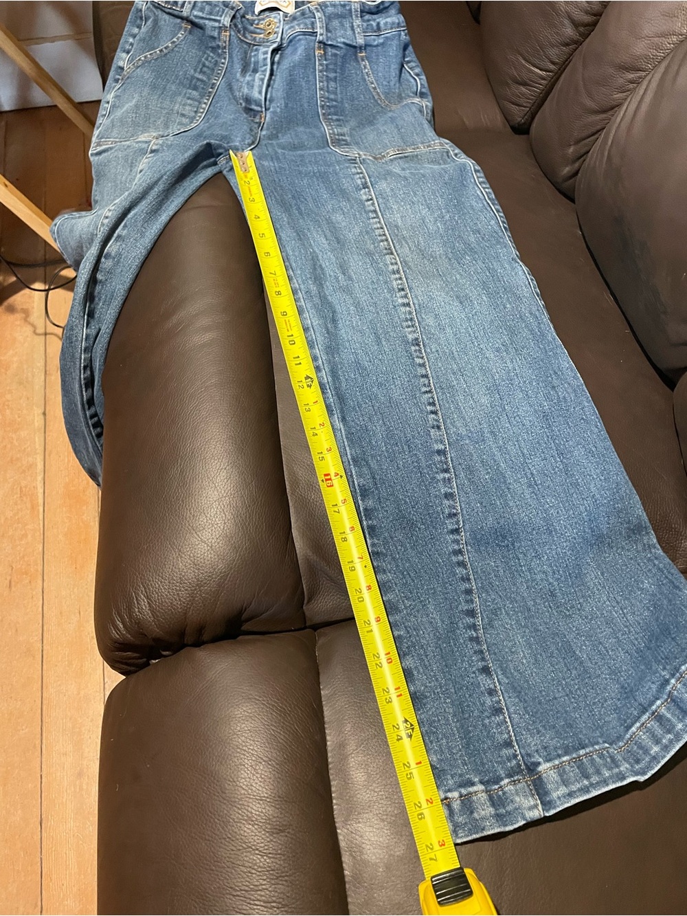 Alsharifa Blue Wide-Leg Denim Jeans